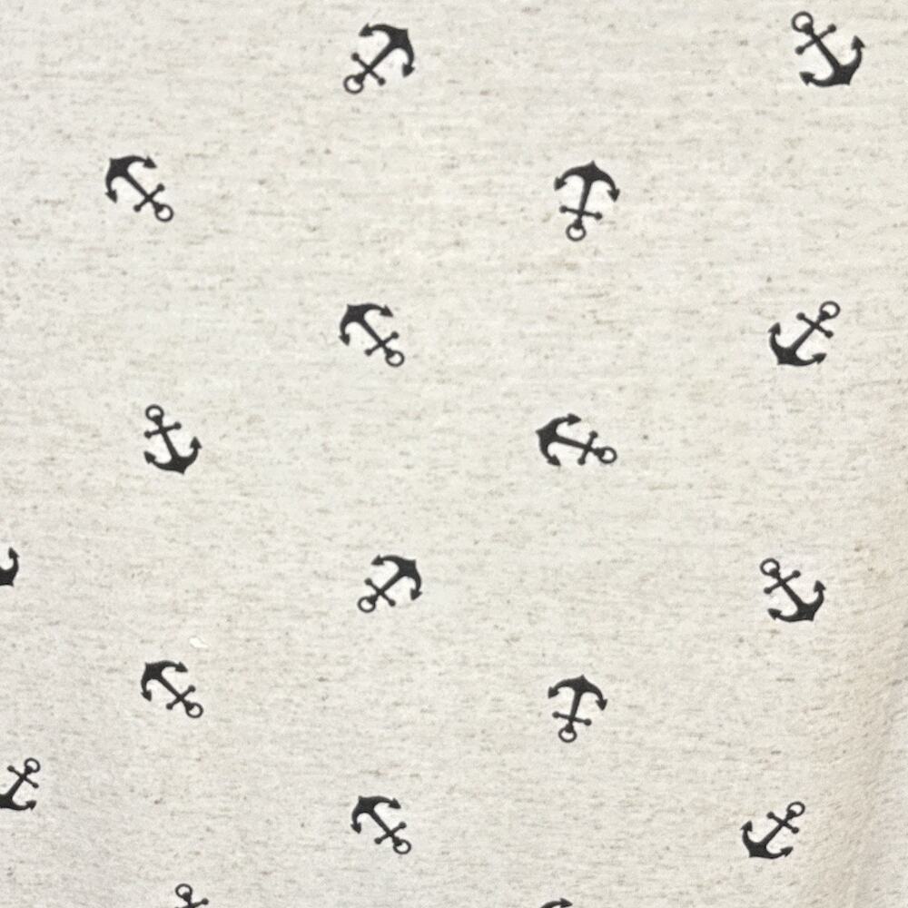89th + Madison Nautical Lace-Up Anchor Print Tee Short Sleeve Top Size M NWT - Picture 6 of 8